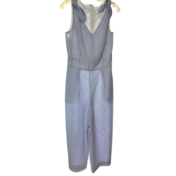 Elle Blue Jumpsuit with Wide-Leg Design - Picture 1 of 9
